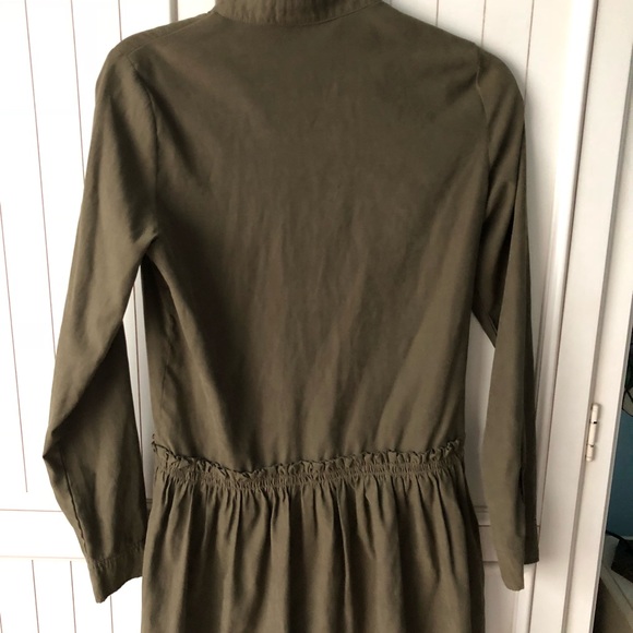Re:named button down, drawstring long sleeve dress - Picture 4 of 4